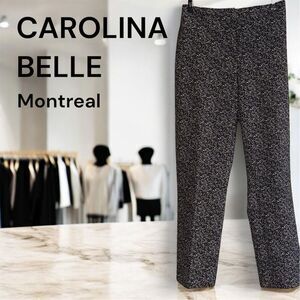 Carolina Belle Women's Ankle Pants Size 12 Black Geometric Casual